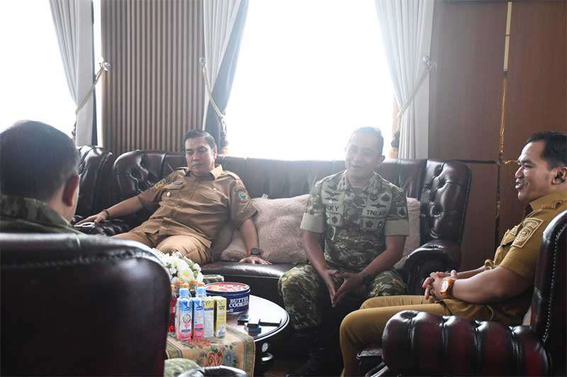 Bupati Pulang Pisau Sambut Dandim, Pererat Sinergi untuk Daerah