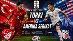 Turki tumbangkan Amerika 3-2 pada lanjutan laga grup D piala Dunia 2026.