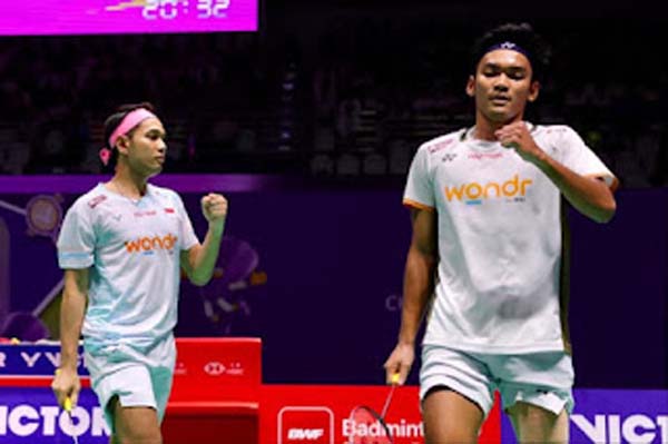 Fajar Alfian/Muhammad Shohibul Fikri sukses kembali menjadi juara China Open 2026.