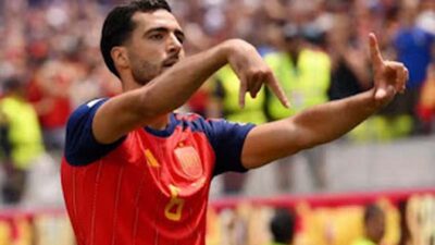 Gol Merino Bawa Spanyol Tumbangkan Belgia 2-1