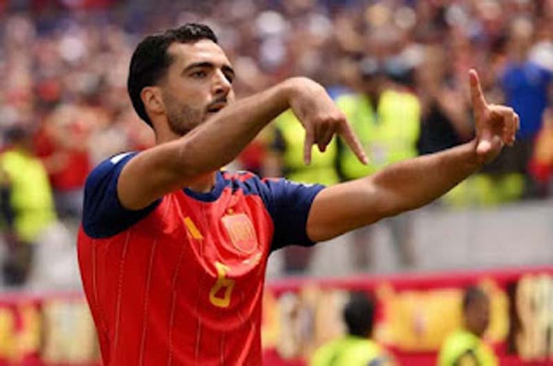 Gol Merino Bawa Spanyol Tumbangkan Belgia 2-1
