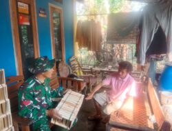 TMMD Reguler ke-129 Dorong Pemanfaatan Sumber Daya Lokal Lewat Pembuatan Kotak Ikan