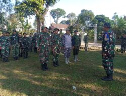 Apel Pagi Bersama Perwira Pengawas Tingkatkan Kesiapan Pasukan