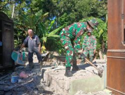 Satgas TMMD Bangun Rumah Layak Huni untuk Warga Desa Cukil