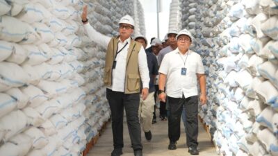 Bulog mencatat serapan beras hasil panen dalam negeri mencapai 3,5 juta ton atau 87 persen dari target 4 juta ton.