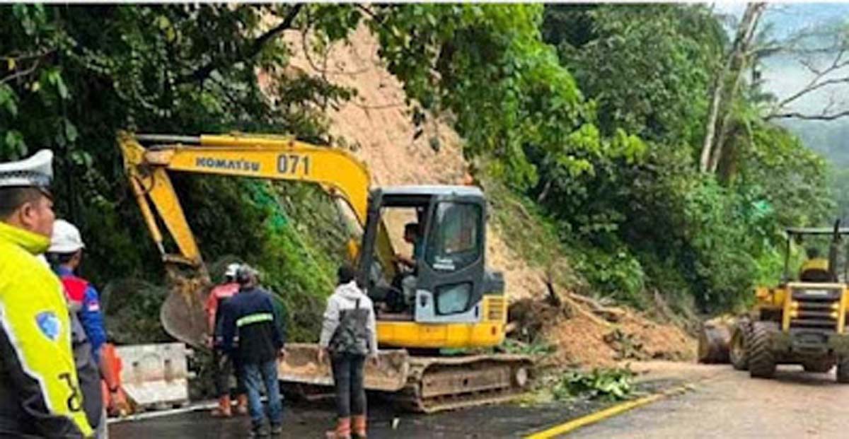 Petugas membuka kembali Jalur Padang–Bukittinggi dari dua arah