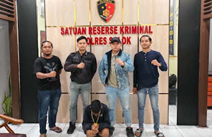 Pelaku Curas Ditangkap di Pasar Raya Solok.