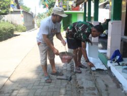 Percantik Teras Mushola An Nur Lewat Program TMMD
