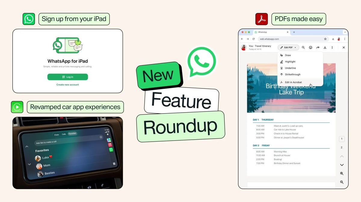 Fitur-fitur baru WhatsApp dalam update terbaru.