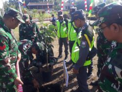 Satgas TMMD Reguler ke-129 Kodim 0714/Salatiga Tanam Pohon di Desa Cukil