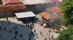 Bentrokan yang terjadi di Jalan Tambak Jakarta Pusat