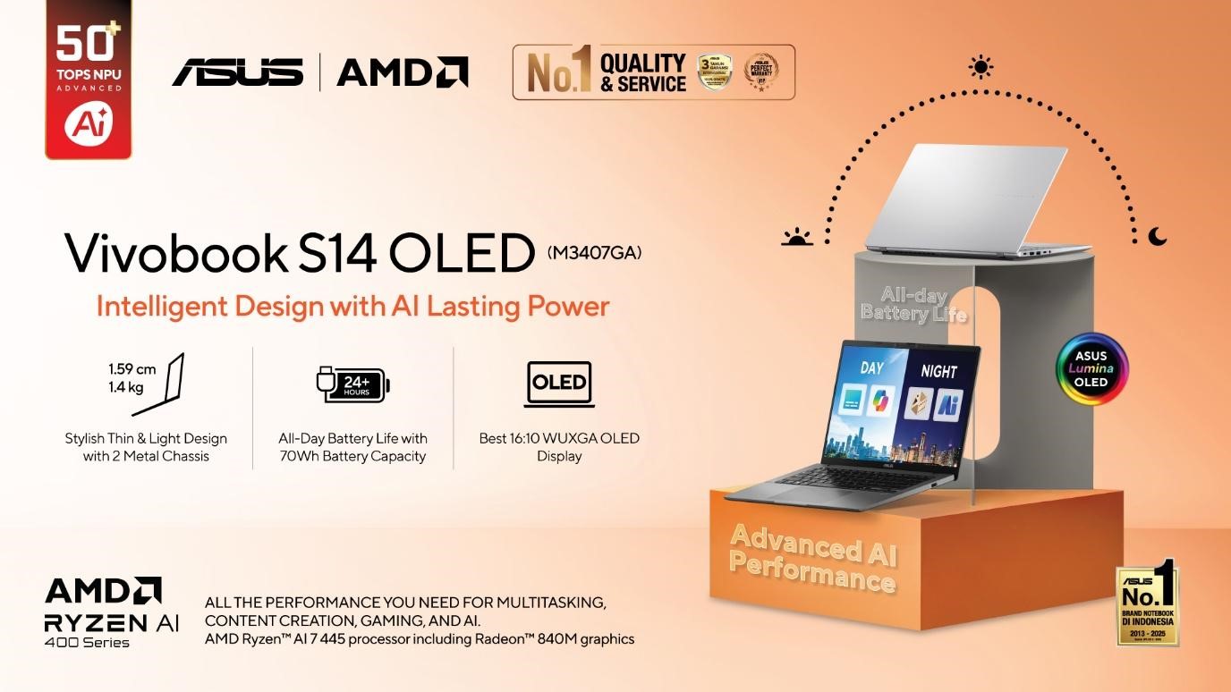 ASUS Vivobook S14 OLED (M3407GA).