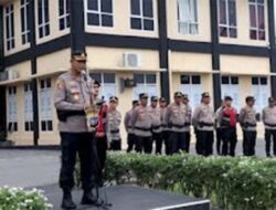 Kapolres Dharmasraya Sosialisasikan Commander Wish Kapolda Sumbar kepada Personel