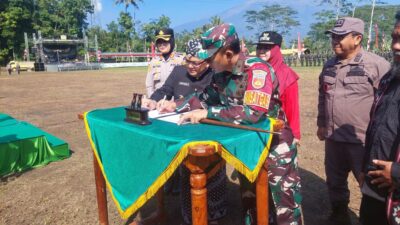 Naskah Program TMMD Reguler ke-129 Kodim 0714/Salatiga dan Pemkab Semarang Ditandatangani