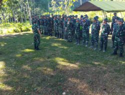 Semangat Prajurit dan Warga Bangun Infrastruktur Desa Cukil