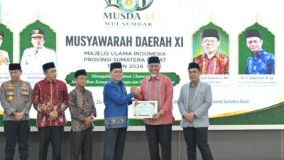 Buka Musda XI MUI Sumbar, Gubernur Mahyeldi Ajak Ulama Bersinergi Menjaga Nilai ABS-SBK
