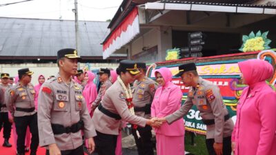 Pisah Sambut Kapolres Agam Dari AKBP Muari Kepada Kapolres Baru AKBP Masnoni Berjalan Khidmat