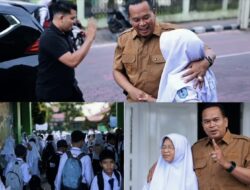 Wako Yota Balad Antar Anak di Hari Pertama Sekolah