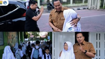 Wako Yota Balad Antar Anak di Hari Pertama Sekolah
