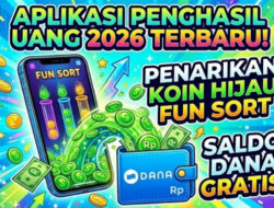 Aplikasi Penghasil Uang 2026, Syarat Tarik Koin Hijau Fun Sort