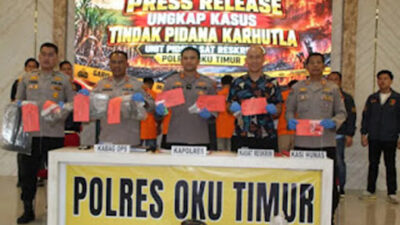 Enam tersangka ditetapkan dalam dua kasus Karhutla di OKU Timur