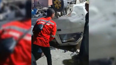 Kecelakaan maut mengakibatkan suami istri pengendara motor tewas usai adu banteng