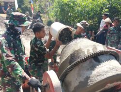 Mesin Molen Setia Dampingi Satgas TMMD Reguler ke-129 Bangun Jalan Desa Cukil