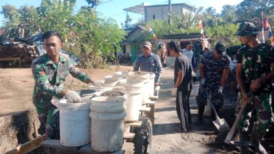 TNI dan Warga Satu Hati