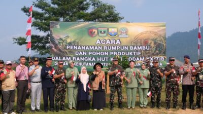 Tanam Pohon untuk Masa Depan, Jasa Raharja Sumbar Dukung Gerakan Penghijauan Kodam XX/TIB.