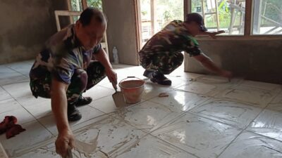Satgas TMMD Sempurnakan Rehabilitasi Rumah Bapak Misri
