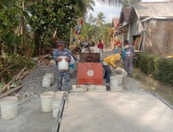Menata Kembali Cukil, Satgas TMMD ke-129 Bersihkan Sisa Material Pembangunan Jalan