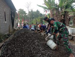 Satgas TMMD Dapat Apresiasi Hangat Warga Gompyong