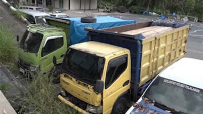 Polres Pelalawan menggagalkan pengiriman dua truk kayu ilegal