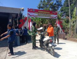 Jadi Penanda TMMD ke-129, Gapura Peresmian Percantik Wajah Desa Cukil