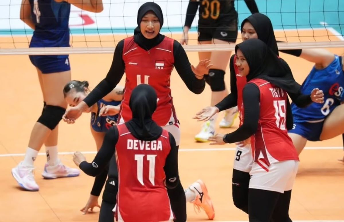 Hasil AVC Continental 2026 : Timnas Voli Putri Indonesia Kalah dari Thailand.