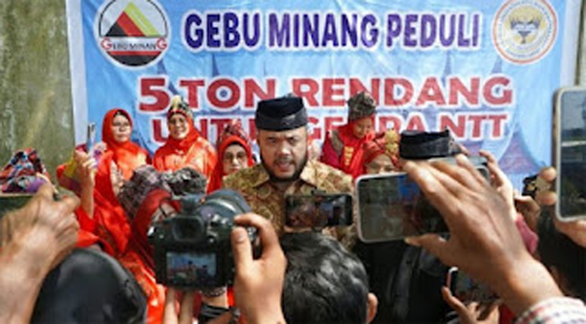 Fadly Amran, Ketua DPW Gebu Minang Sumbar yang juga Walikota Padang