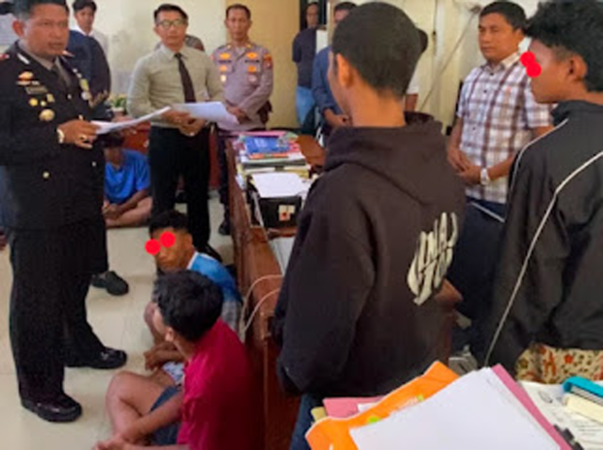 Kapolres Pessel, Ricky Ricardo saat memastikan terduga pelaku