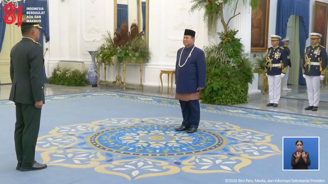 Makna busana yang dikenakan Presiden Prabowo saat hadir di acara kemerdekaan RI ke 81.