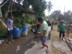 Satgas TMMD dan Warga Percepat Sasaran Fisik