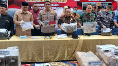 Polda Sumbar Sikat Peredaran Narkoba Ratusan Kilo