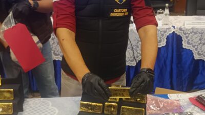 Bea Cukai Gagalkan Penyelundupan 22,3 Kg Emas Senilai Rp60 Miliar ke Hong Kong