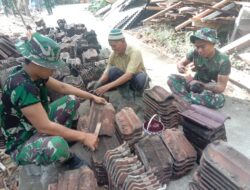 Satgas TMMD Percantik RTLH Ibu Sri Wudyatun dengan Sentuhan Warna