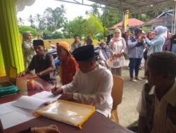 Ratusan Masyarakat Nagari Pulakek Koto Baru Iringi Yandra Bacalon Wali Nagari