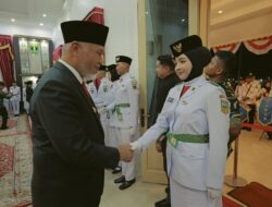 Pengukuhan Paskibraka Sumbar 2026, Mahyeldi Tekankan Pembentukan Karakter Generasi Muda