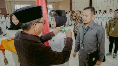67 Anggota Paskibraka 2026 Dikukuhkan Bupati Khairunas