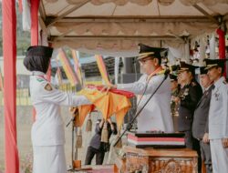 Upacara Peringatan Hari Kemerdekaan RI Paskibraka Solsel Bentuk Formasi 81