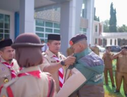 Bupati Solok Lepas Kontingen Jambore Nasional XII Kwarcab 0302 Gerakan Pramuka Kabupaten Solok