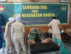 Anggota Kodim 0714/Salatiga Jalani Pemeriksaan EKG, Jaga Kebugaran dan Kesiapan Prajurit