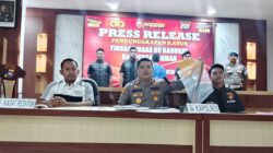 Polres Solok Selatan (Solsel) melakukan jumpa pers atas kasus dugaan persetubuhan anak di bawah umur.