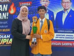Siswa SMAS Muhammadiyah Pulau Petak Ukir Prestasi, Rezki Maulana Raih Juara III Pidato AHY Muda